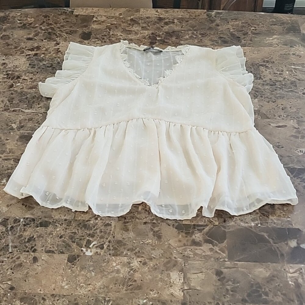 💞 NWOT Swiss Dot Shein Boho Top 💗